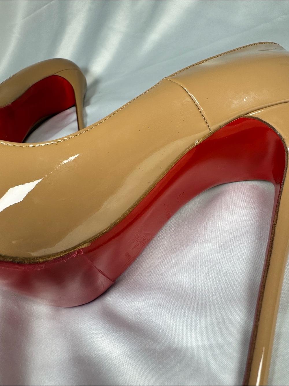 Christian Louboutin So Kate 120 Patent Nude Pumps Sz 37 - Picture 6 of 11